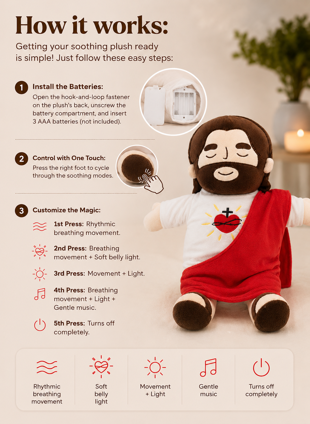 MoreBella™ Peaceful Breathing Plush